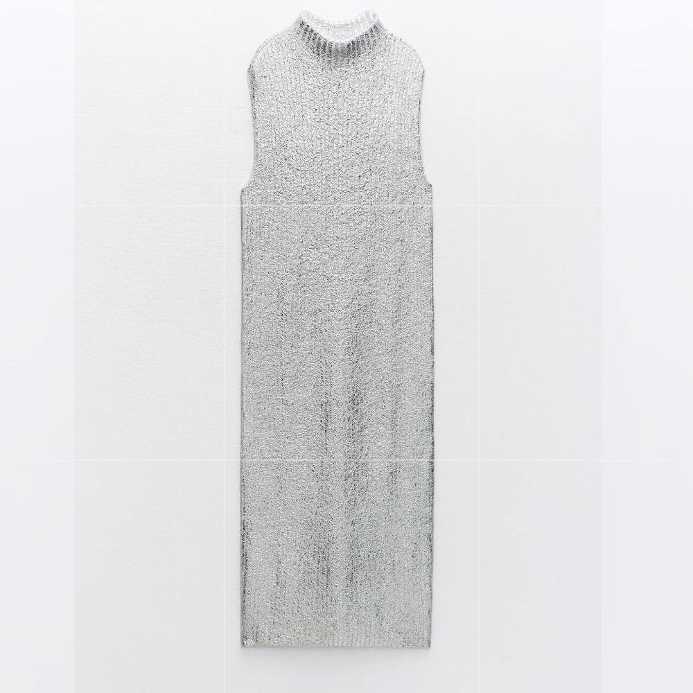 Zara Silver Sweater Maxi